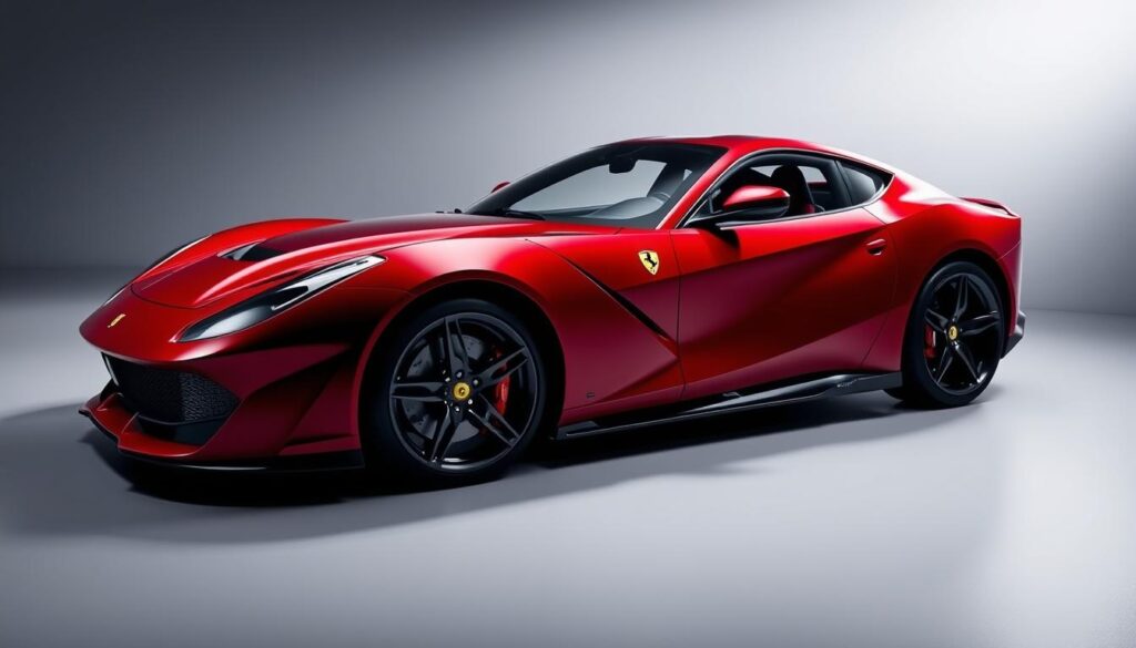 Ferrari 812 Competizione in red with aerodynamic elements