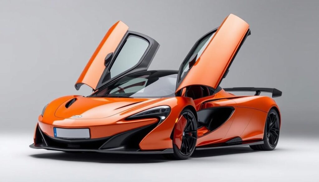 McLaren 750S with active aerodynamics