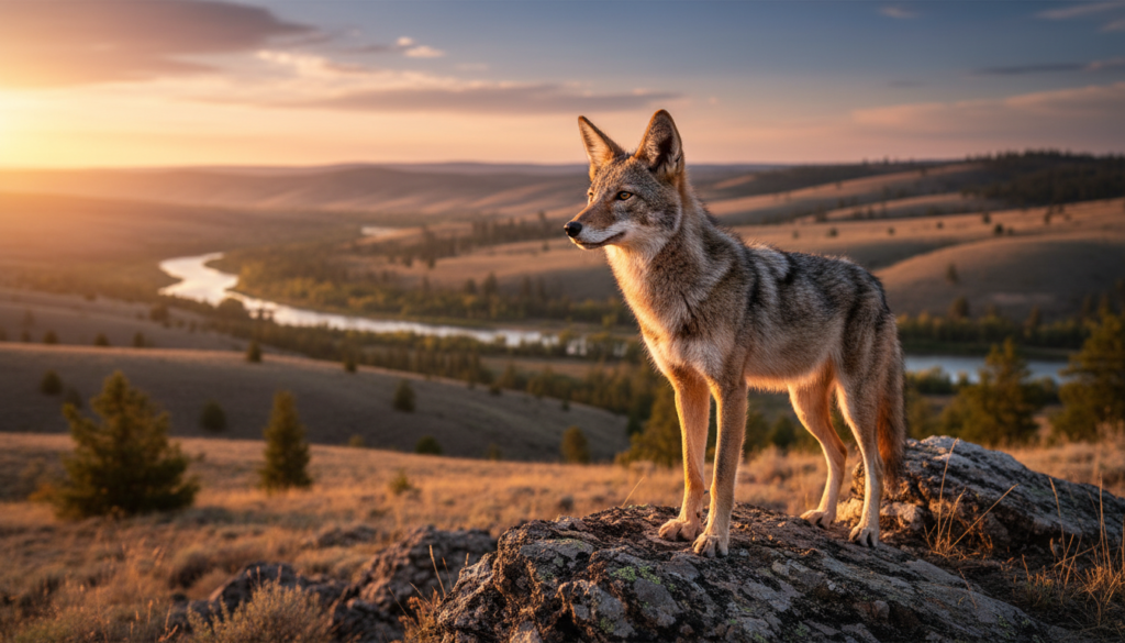 קויוט מלכותי בטבע הפראי