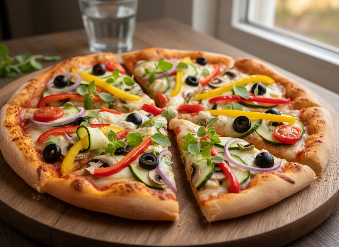 Овощная веганская пицца