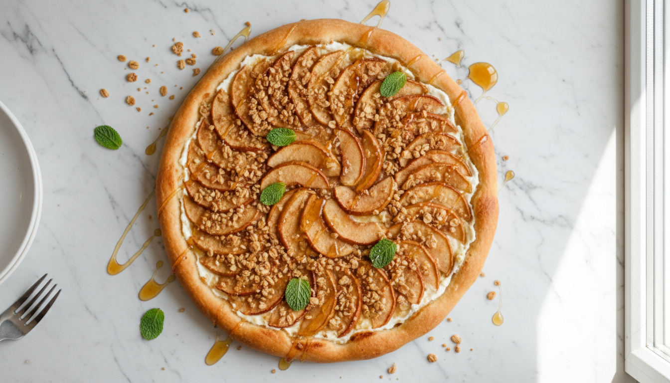 Apple Cinnamon Dessert Pizza