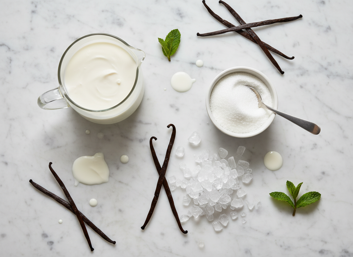 Ice cream ingredients science