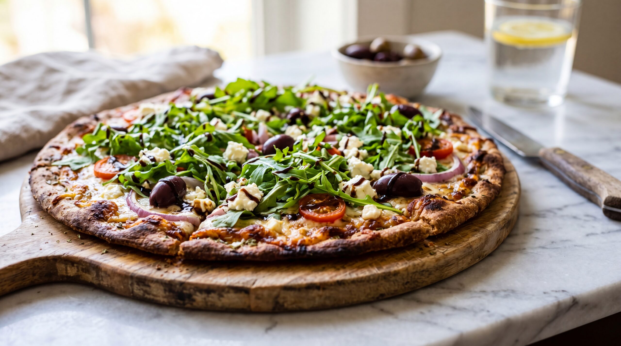 Mediterranean Healthy Pizza