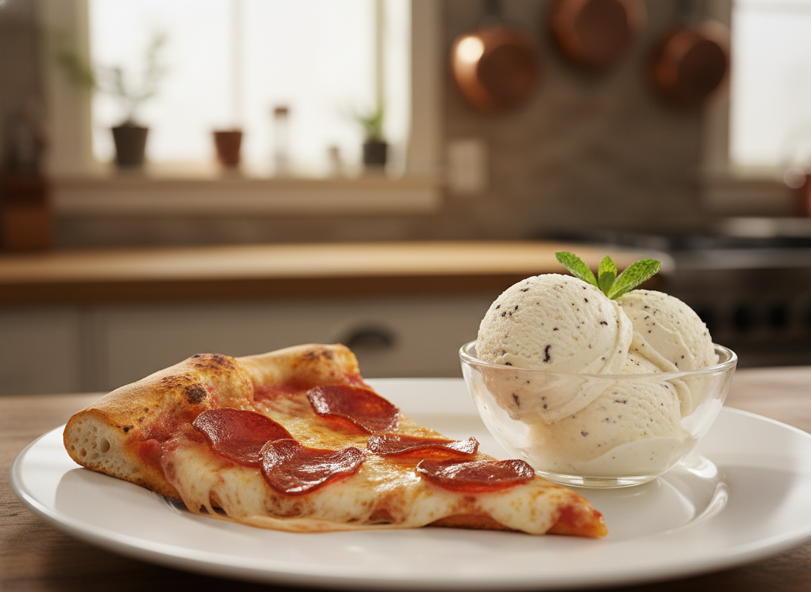 Pizza and Ice Cream Pairing