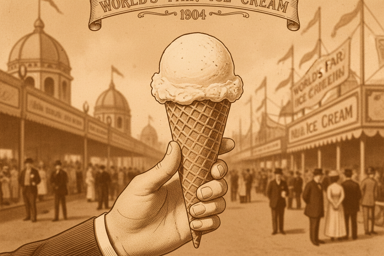 Vintage Ice Cream Cone 1904